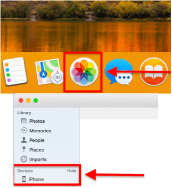 Mac photos app hangs on imported